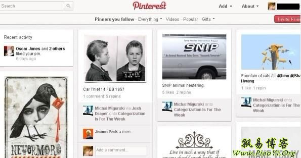 Pinterest：一个新兴的图片社交网络，流量巨大！