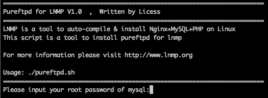 lnmpװpureftpd