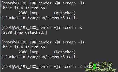 linux screen 命令使用说明